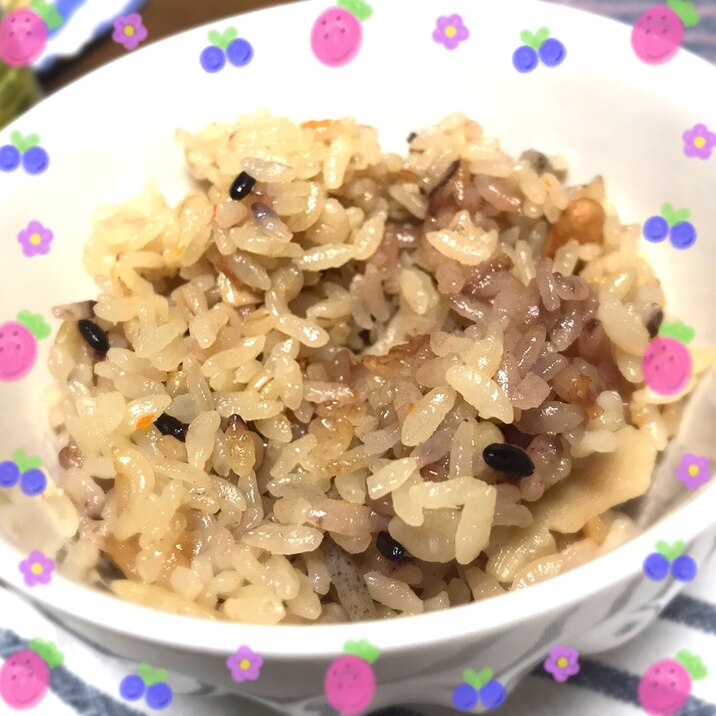 雑穀米でかやくご飯